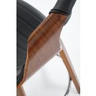 H123 bárszék – fekete / dió