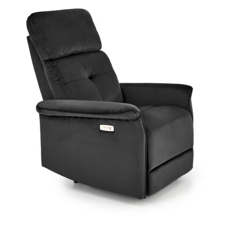 SEMIR elektromos relax fotel, szín: fekete