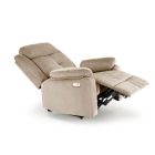 Loris elektromosan dönthető pihenőfotel – bézs
