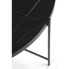 Julieta dohányzóasztal (2 db-os szett) – fekete márvány / fekete