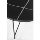 Julieta dohányzóasztal (2 db-os szett) – fekete márvány / fekete