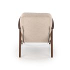 Milano 1S pihenőfotel – bézs / sötét dió