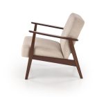 Milano 1S pihenőfotel – bézs / sötét dió