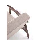 Milano 1S pihenőfotel – bézs / sötét dió