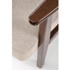 Milano 1S pihenőfotel – bézs / sötét dió