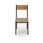 Milton étkezőszett (asztal + 4 szék) – natúr / fekete