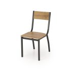 Milton étkezőszett (asztal + 4 szék) – natúr / fekete