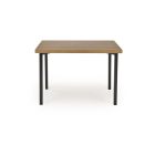 Milton étkezőszett (asztal + 4 szék) – natúr / fekete