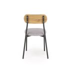 Nando étkezőszett (asztal + 2 szék) – natúr / fekete / szürke