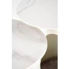 Osario dohányzóasztal (2 db-os szett) – fehér márvány / fehér