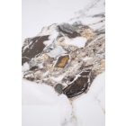 Rosa lerakóasztal – fehér márvány / szürke márvány / arany