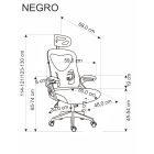 Negro forgószék – fekete