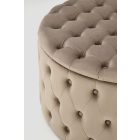 Nunez tárolós puff – bézs