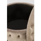 Nunez tárolós puff – bézs