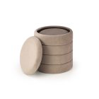 Pacho tárolós puff szett (2 db) – bézs