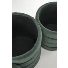 Pacho tárolós puff szett (2 db) – sötétzöld