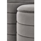 Pacho tárolós puff szett (2 db) – szürke