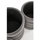 Pacho tárolós puff szett (2 db) – szürke