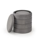 Pacho tárolós puff szett (2 db) – szürke