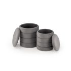 Pacho tárolós puff szett (2 db) – szürke