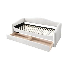 Caydence 90 ágy ágyneműtartóval – krém