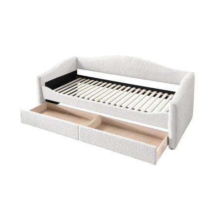 Caydence 90 ágy ágyneműtartóval – krém