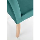 Clarion szék – sötétzöld / mézes tölgy