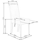 Clarion szék – sötétzöld / mézes tölgy