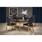 Reginald 2 étkezőasztal – fekete / arany