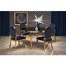 Reginald 2 étkezőasztal – fekete / arany