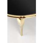 Reginald 2 étkezőasztal – fekete / arany