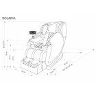 Solaria masszázs pihenőfotel fűtéssel – krém / bézs