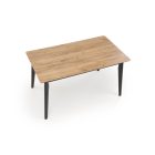 Gulian bővíthető étkezőasztal – wotan tölgy / fekete