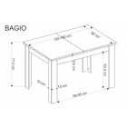 Bagio bővíthető étkezőasztal – artisan tölgy