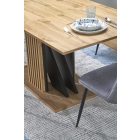 Fabiano bővíthető étkezőasztal – wotan tölgy / fekete