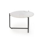 Acuna dohányzóasztal – fehér márvány / fekete