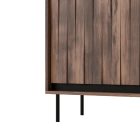 Swing KM-2 komód – dió / fekete