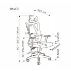 Ramos forgószék – fekete