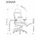 Sonar forgószék – fekete