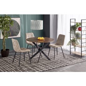 Edgar étkezőasztal – dió / fekete