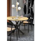 Edgar étkezőasztal – arany tölgy / fekete