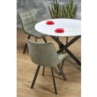 Edgar 2 étkezőasztal – fehér márvány / fekete