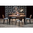 Pedro étkezőasztal – dió / fekete