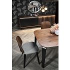 Pedro étkezőasztal – dió / fekete