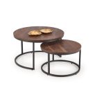 Java dohányzóasztal (2 db-os szett) – dió / fekete