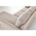 Gerson kanapé puffal – bézs