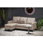 Gerson kanapé puffal – bézs