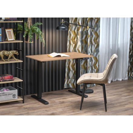 B53 állítható magasságú íróasztal – artisan tölgy / fekete