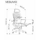 Vesuvio forgószék – fekete