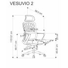 Vesuvio 2 forgószék – szürke / fehér
